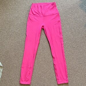 Lululemon Ribbed Pink Leggings